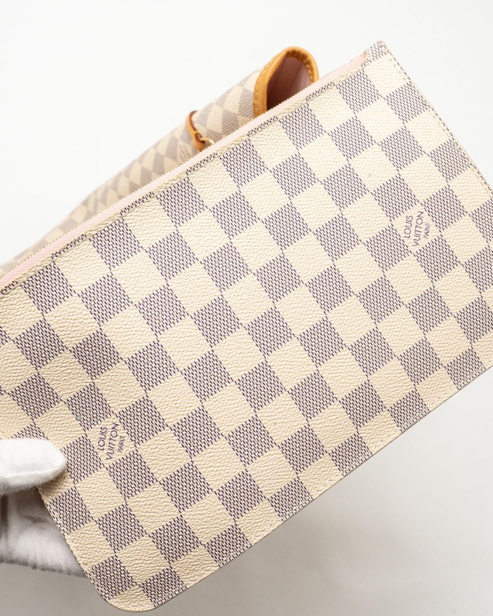 AAA Replica Louis Vuitton LV NEVERFULL MM DAMIER AZUR CANVAS GHW