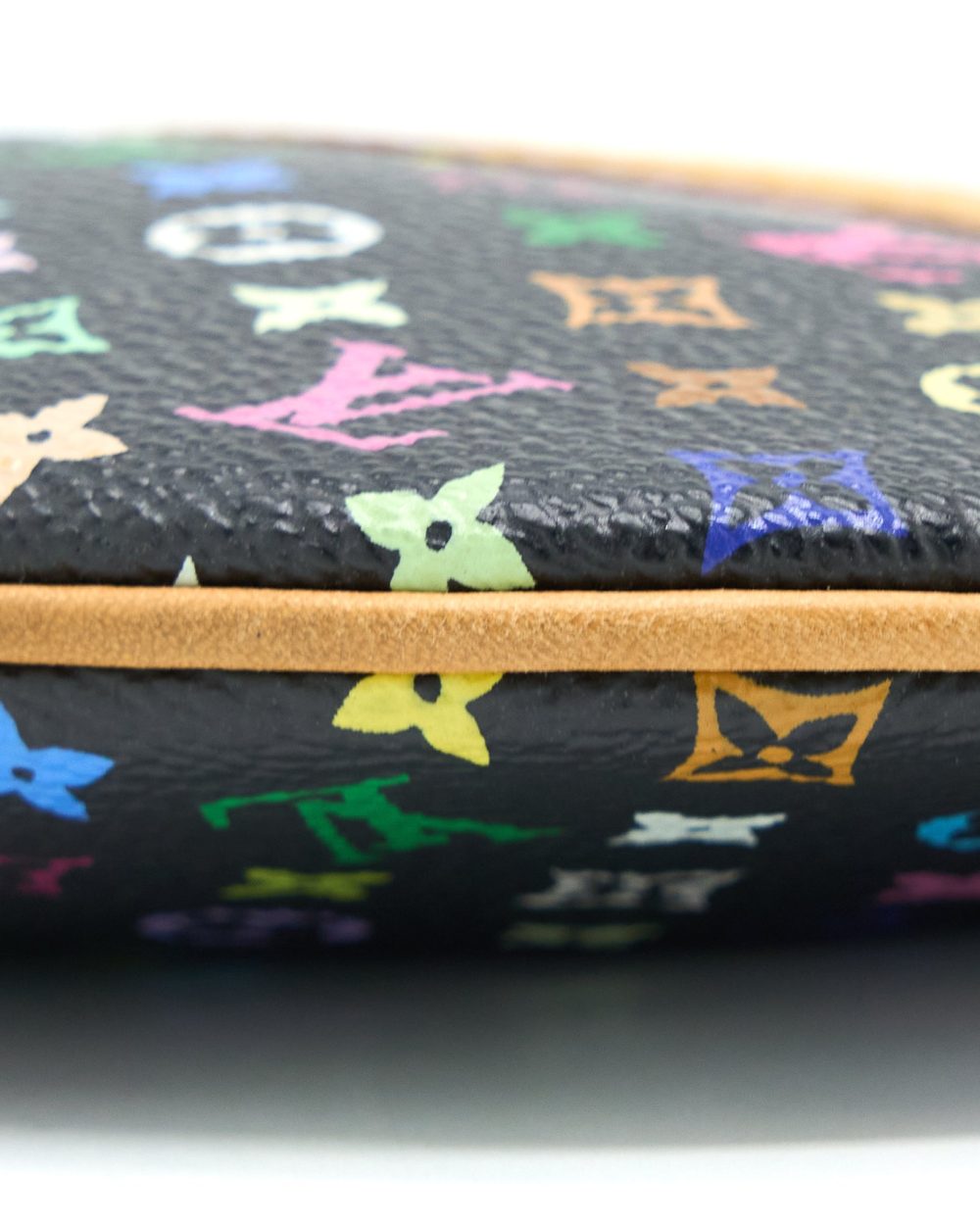 AAA Replica Louis Vuitton LV VINTAGE CLUTCH BLACK/MULTICOLOUR GHW