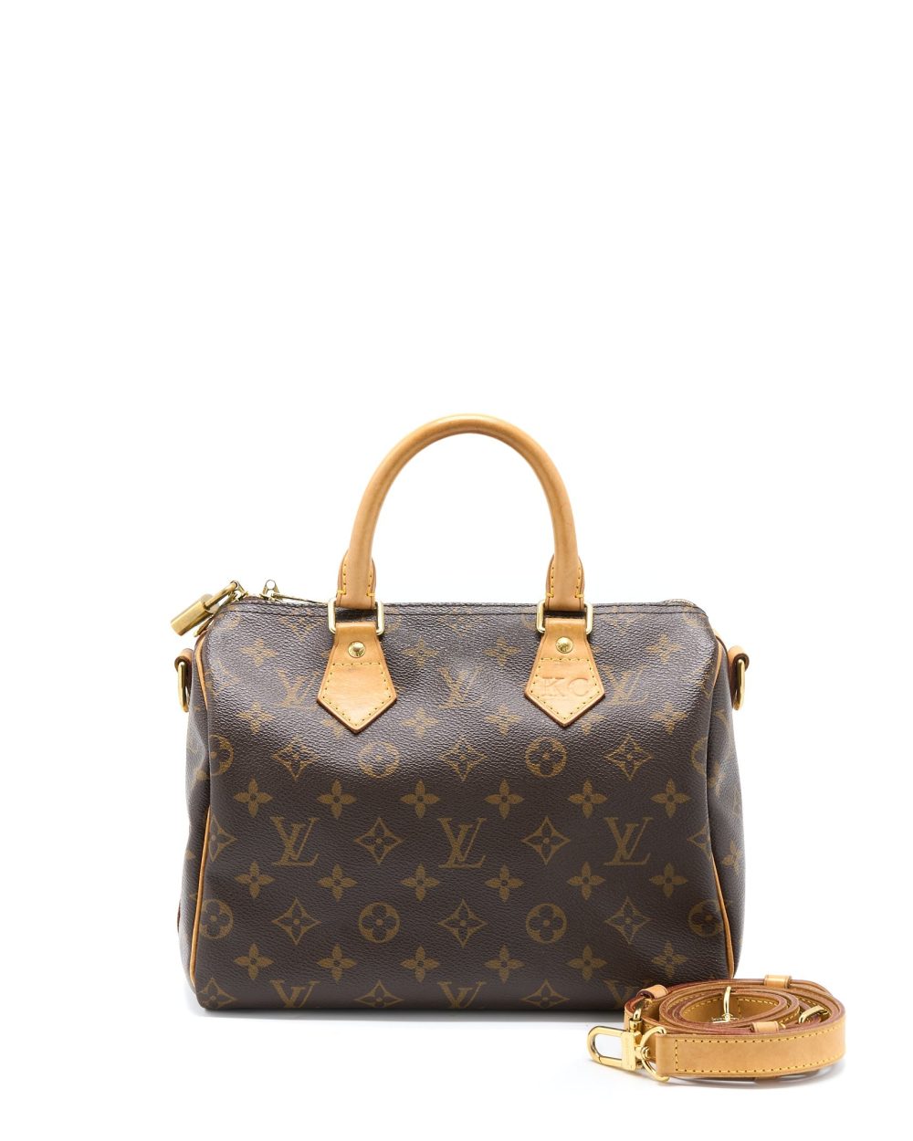 AAA Replica Louis Vuitton LV SPEEDY BANDOULIERE 25 MONOGRAM CANVAS GHW