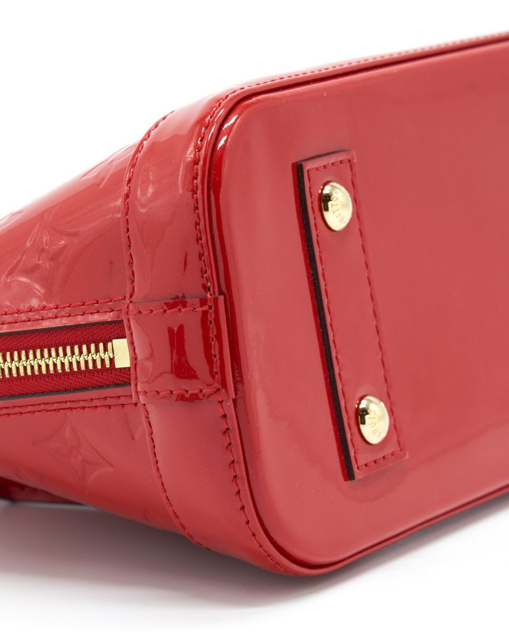 AAA Replica Louis Vuitton LV ALMA BB PATENT RED WITH GHW