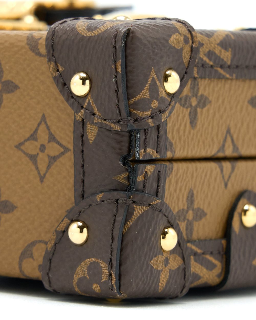 AAA Replica Louis Vuitton LV PETITE MALLE MONAGRAM REVERSE CANVAS GHW