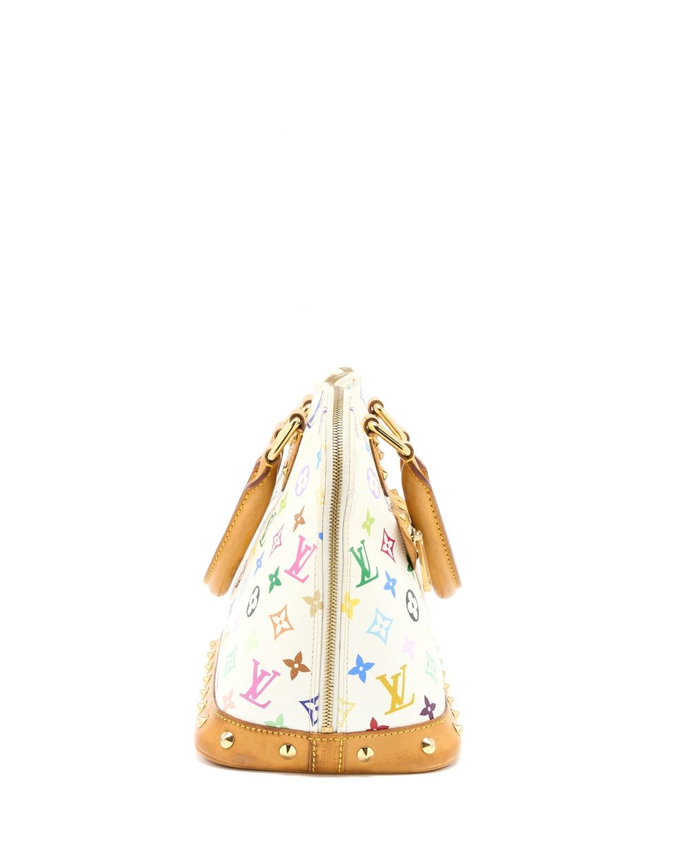 AAA Replica Louis Vuitton LV ALMA BAG MONOGRAM CANVAS WHITE/MULTICOLOURED GHW