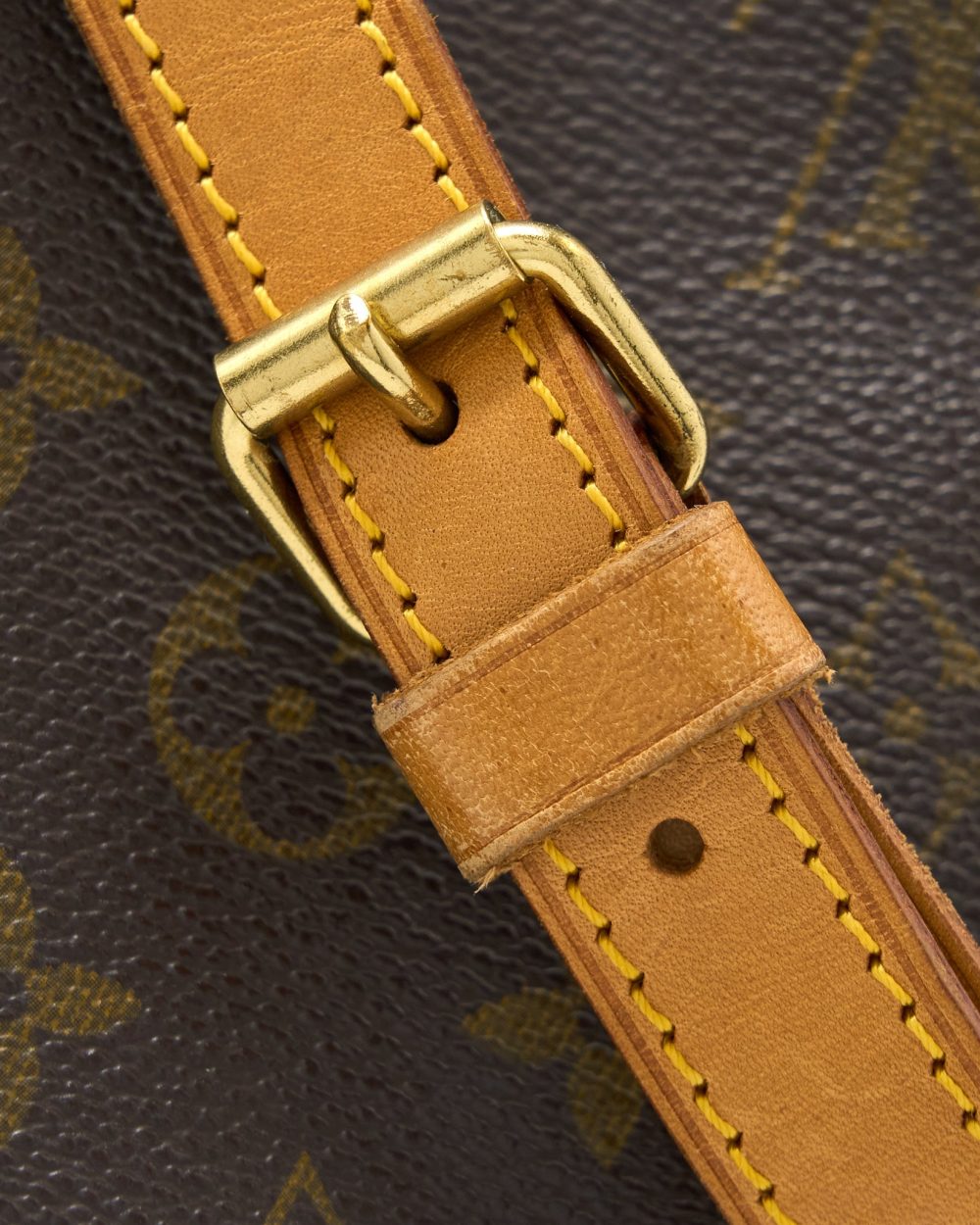 AAA Replica Louis Vuitton LV VINTAGE SAUMUR CLOTH CROSSBODY BAG MONOGRAM CANVAS GHW