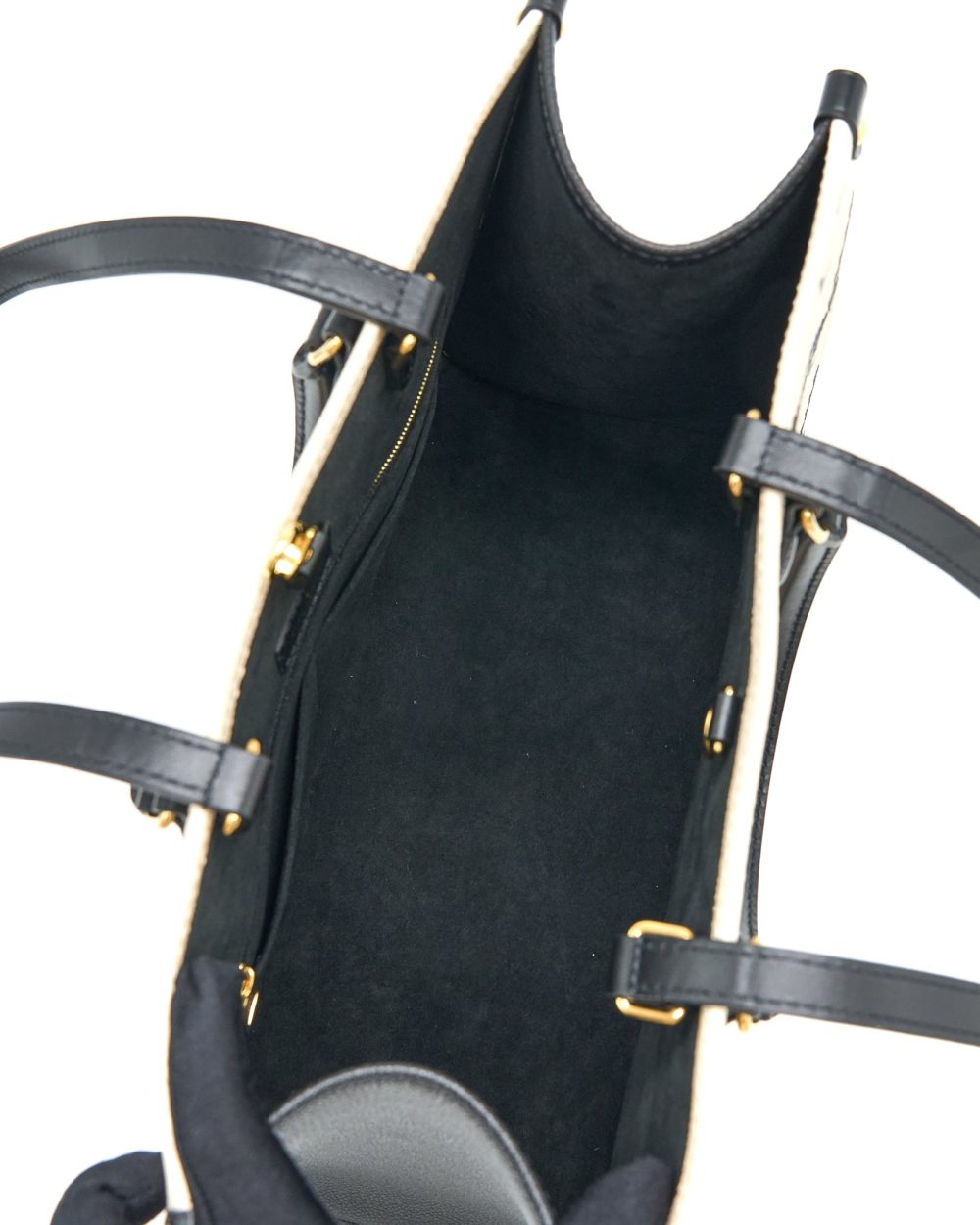 AAA Replica Louis Vuitton LV ONTHEGO MM EMPREINTE CREAM/ BLACK GHW (NEW VERSION)
