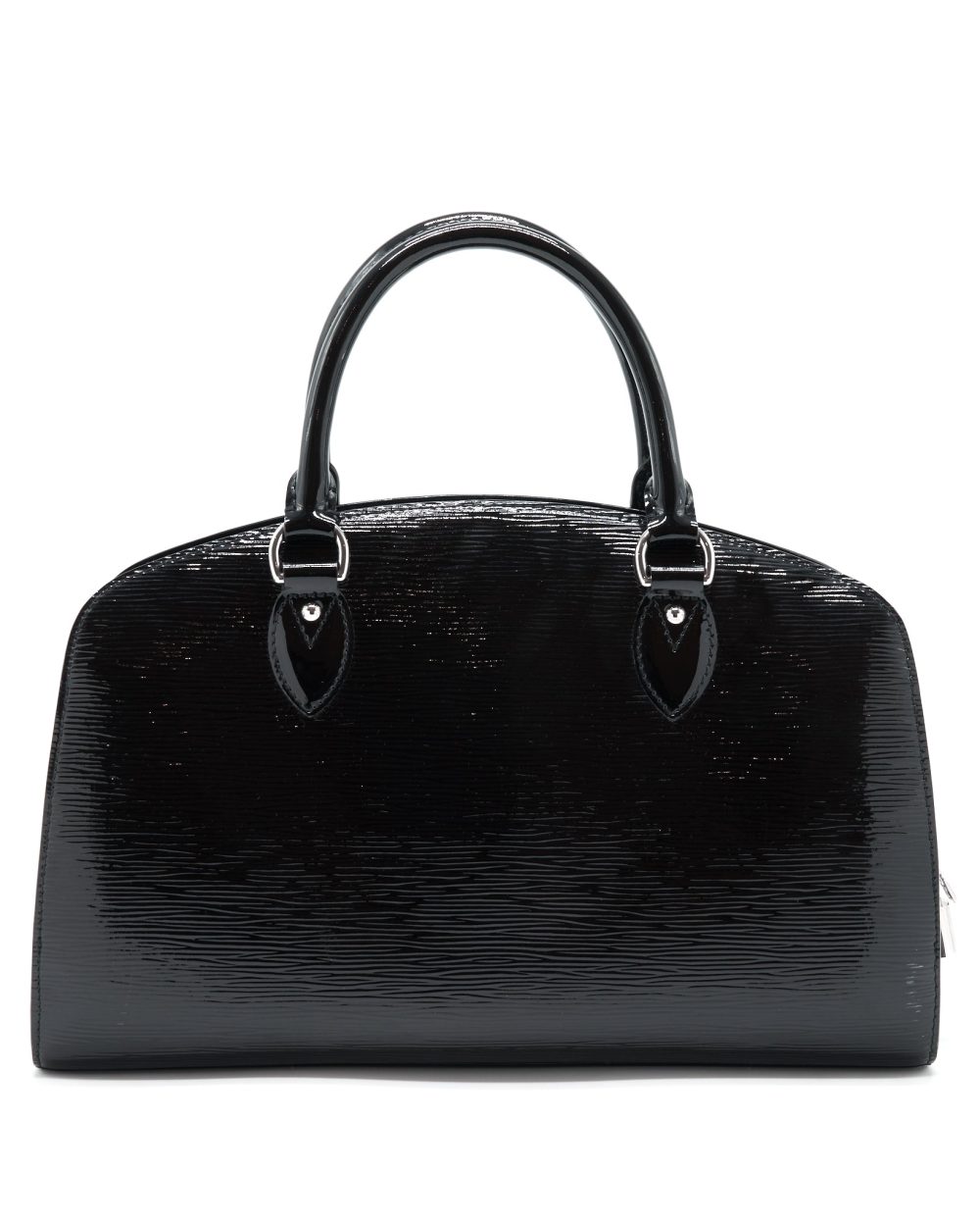 AAA Replica Louis Vuitton LV BOWLING BAG EPI PATENT BLACK