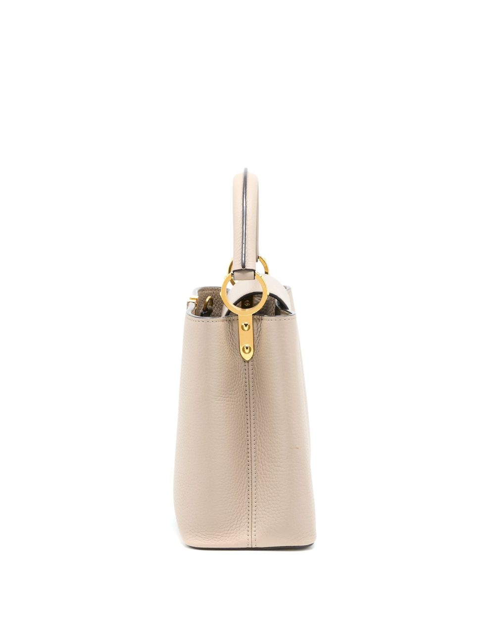 AAA Replica Louis Vuitton LV CAPUCINE MM TAURILLON GALET GHW