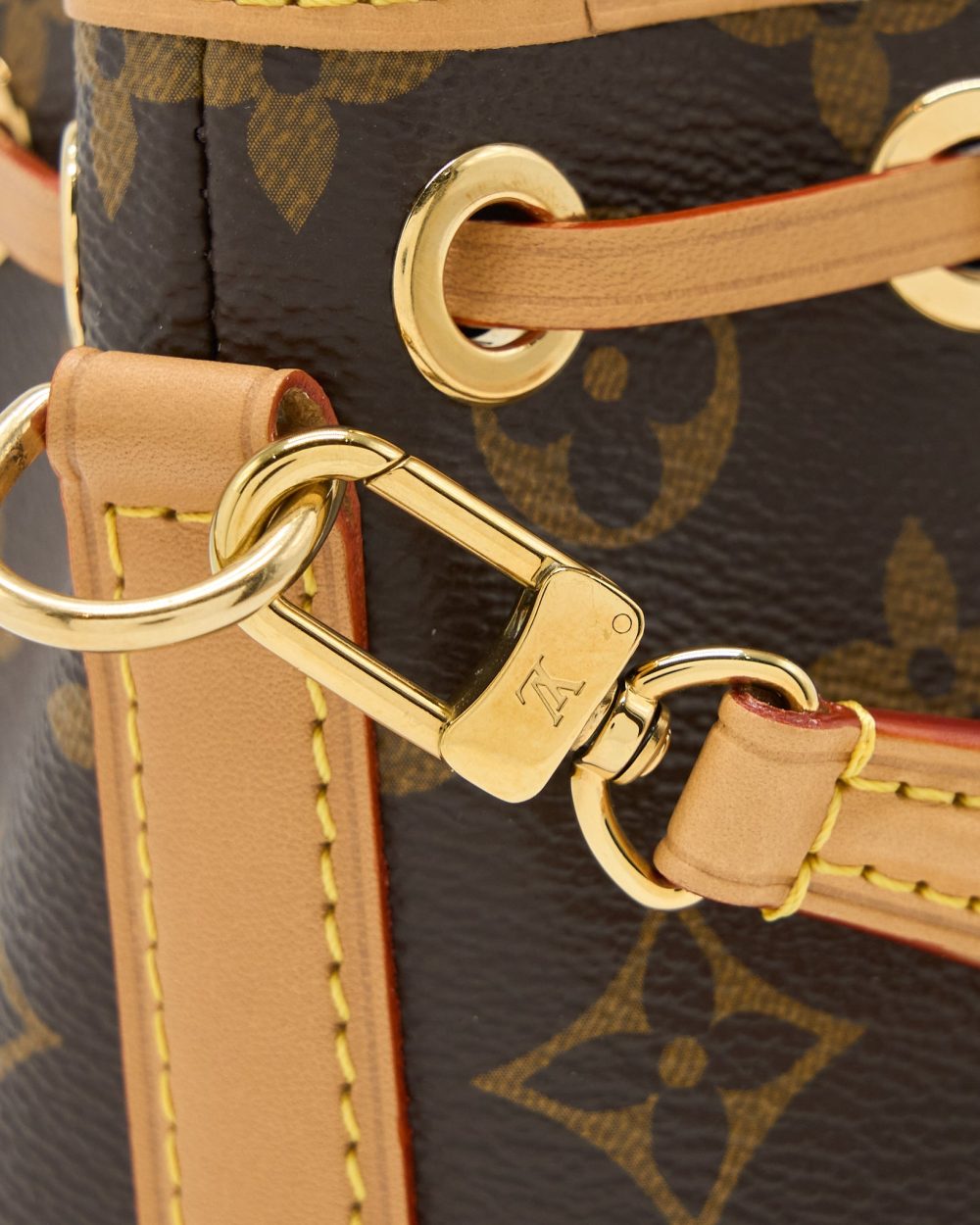 AAA Replica Louis Vuitton LV NANO NOE MONOGRAM CANVAS GHW (NEW VERSION)