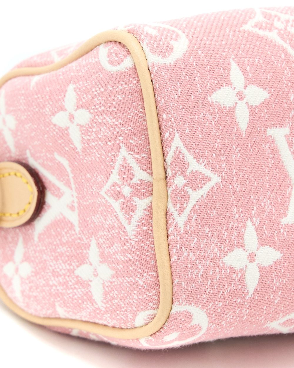 AAA Replica Louis Vuitton LV NANO SPEEDY MONOGRAM JACQUARD DENIM PINK GHW (NEW VERSION)