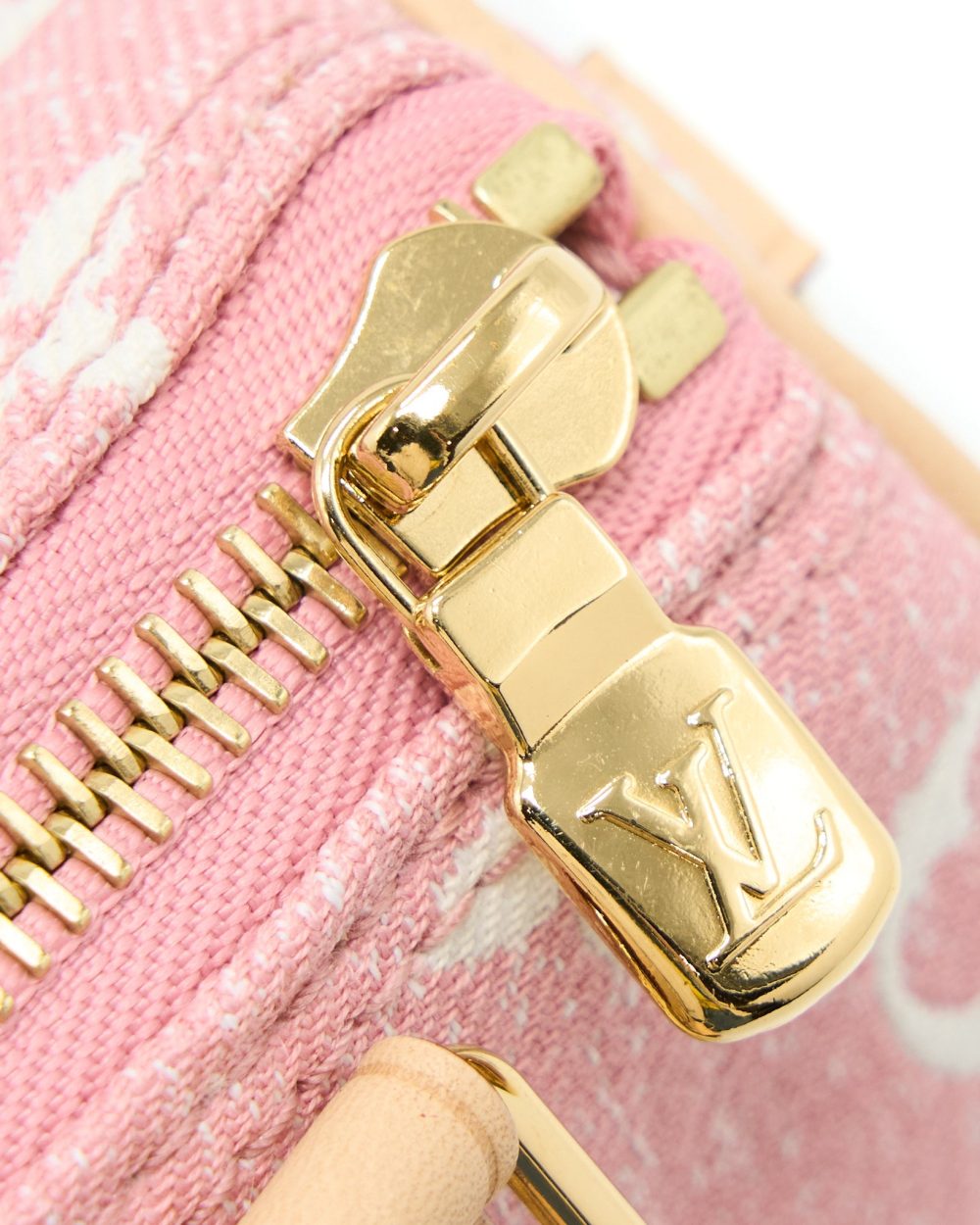 AAA Replica Louis Vuitton LV NANO SPEEDY MONOGRAM JACQUARD DENIM PINK GHW (NEW VERSION)
