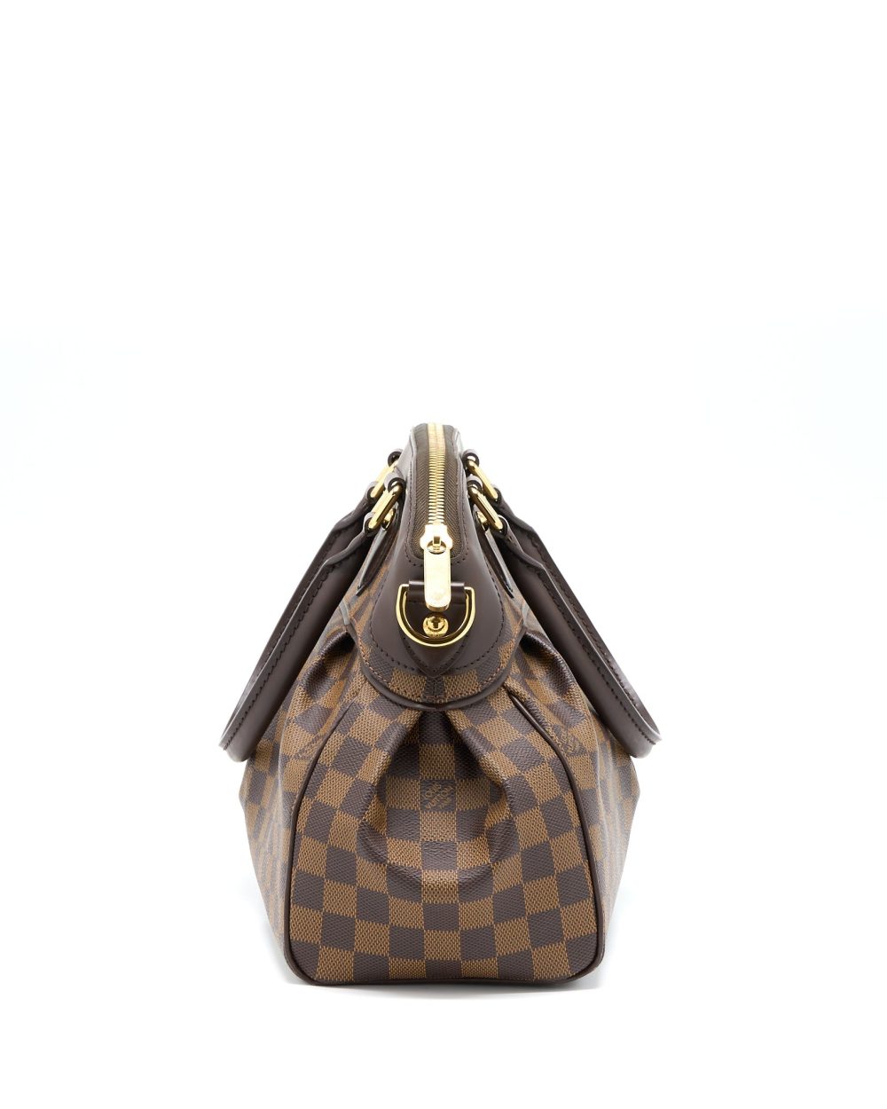 AAA Replica Louis Vuitton LV TREVI PM DAMIER EBENE GHW