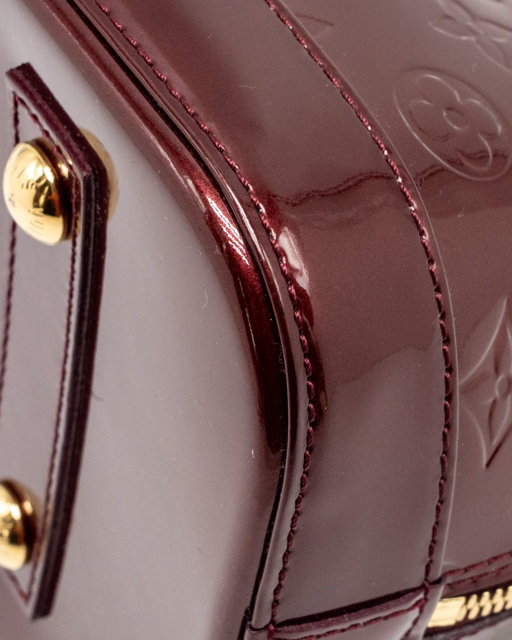 AAA Replica Louis Vuitton LV ALMA PM PATENT LEATHER AMARANTE GHW