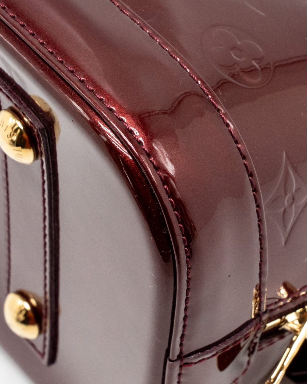 AAA Replica Louis Vuitton LV ALMA PM PATENT LEATHER AMARANTE GHW
