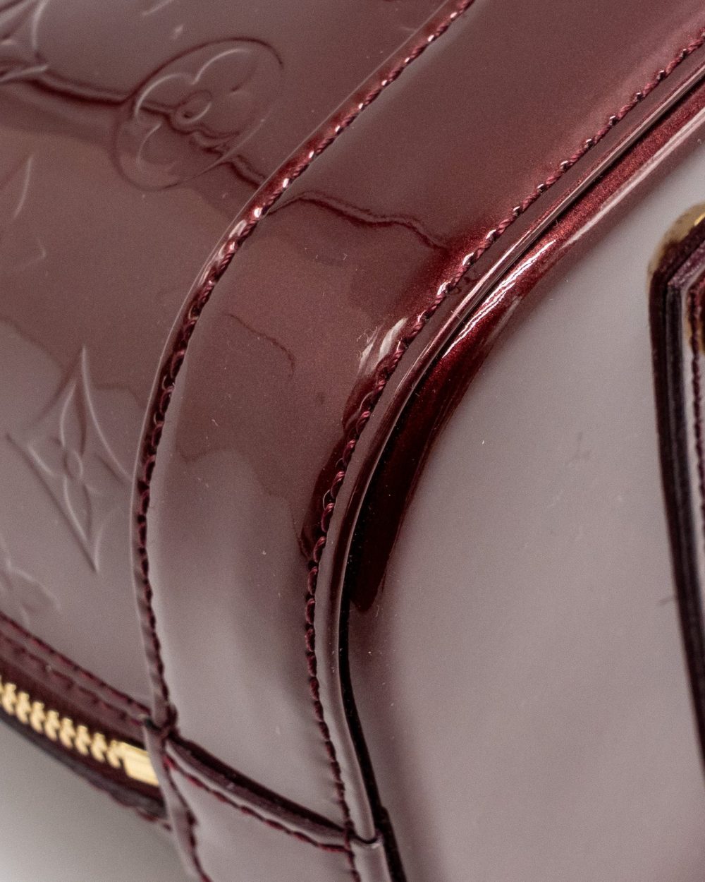AAA Replica Louis Vuitton LV ALMA PM PATENT LEATHER AMARANTE GHW