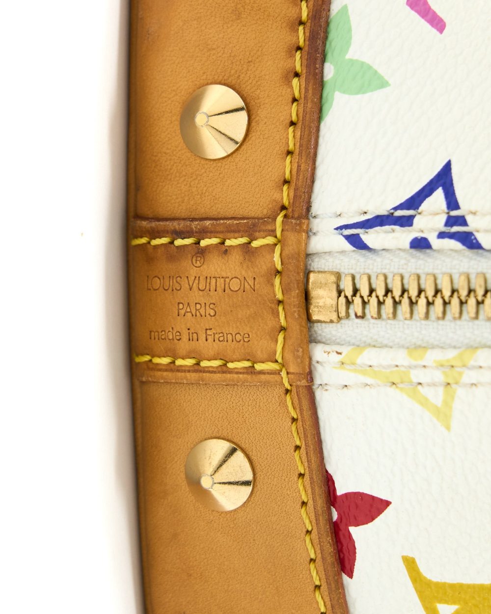 AAA Replica Louis Vuitton LV ALMA BAG MONOGRAM CANVAS WHITE/MULTICOLOURED GHW