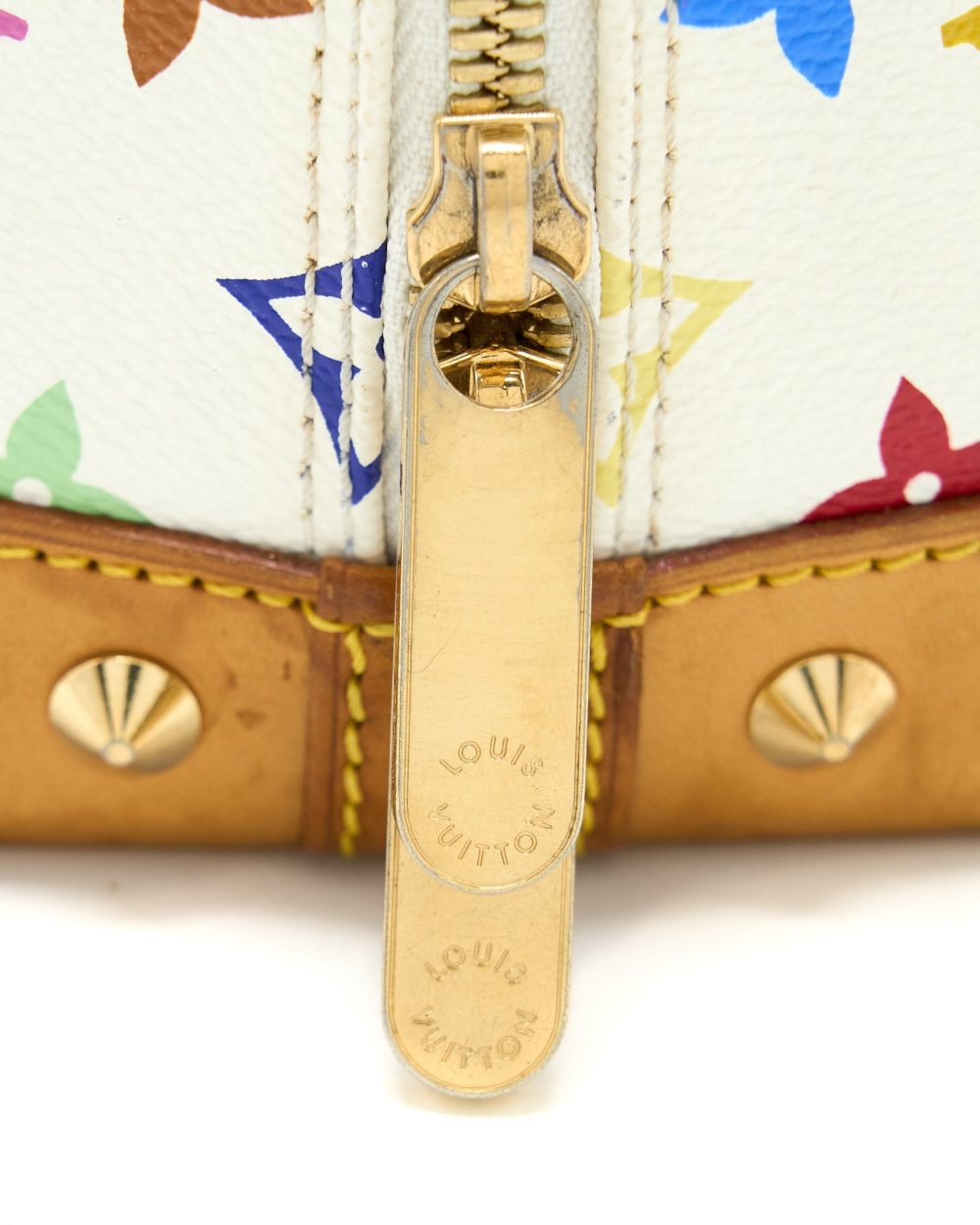 AAA Replica Louis Vuitton LV ALMA BAG MONOGRAM CANVAS WHITE/MULTICOLOURED GHW