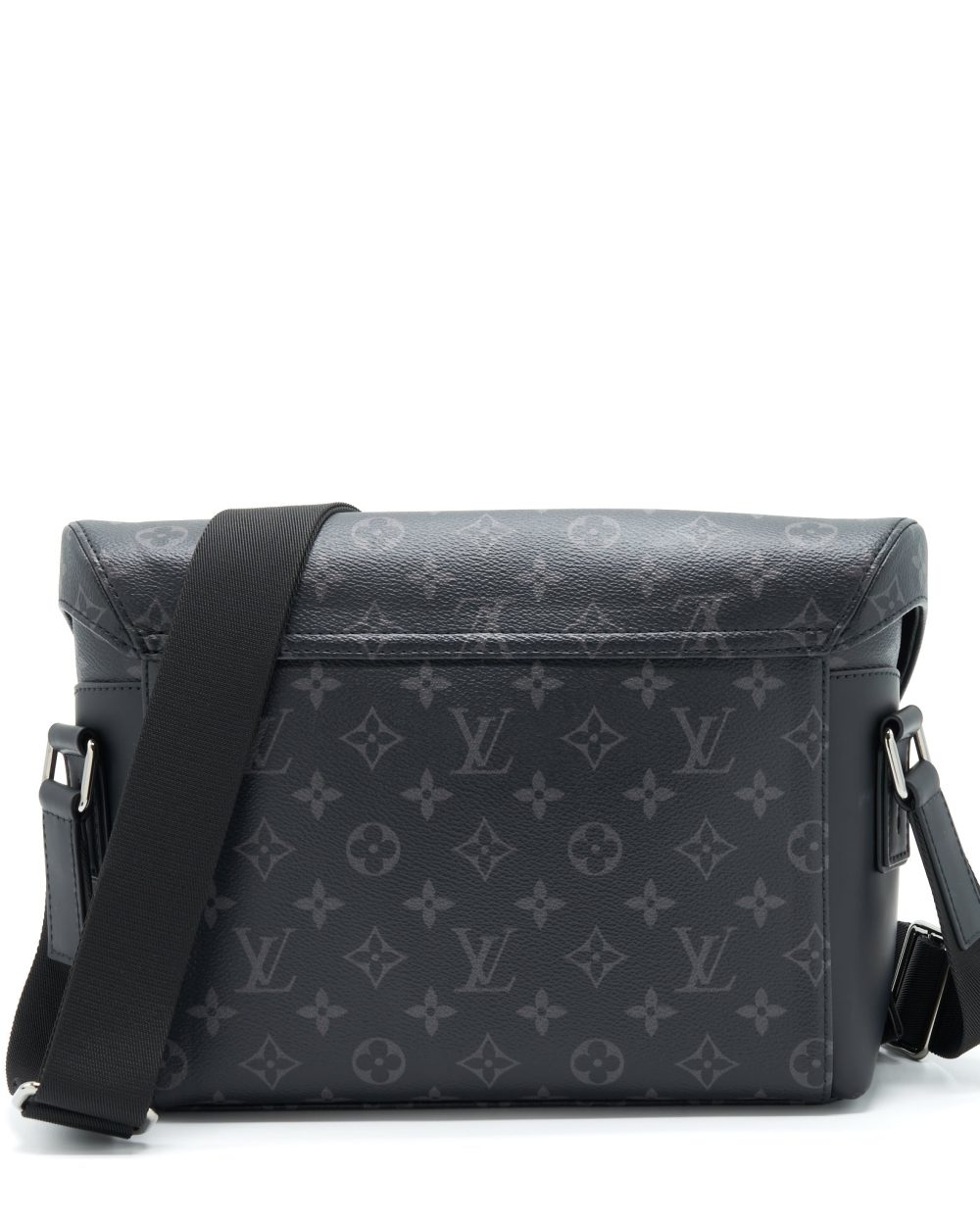 AAA Replica Louis Vuitton LV ECLIPSE VOYAGER MESSENGER BAG MONOGRAM CANVAS BLACK YEAR 2020
