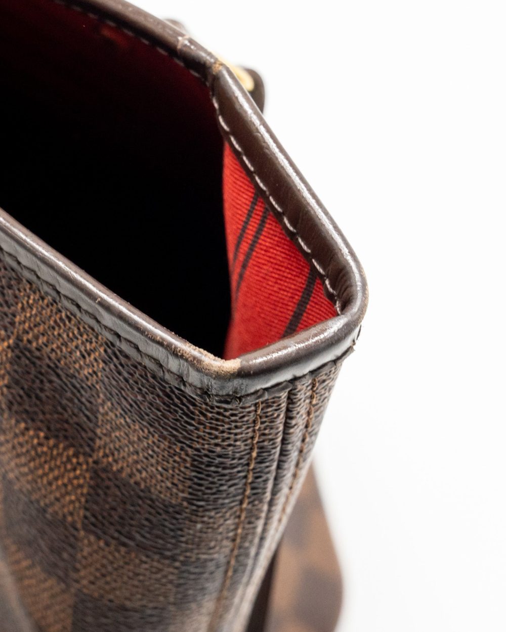 AAA Replica Louis Vuitton LV NEVERFULL GM DAMIER EBENE WITH GHW