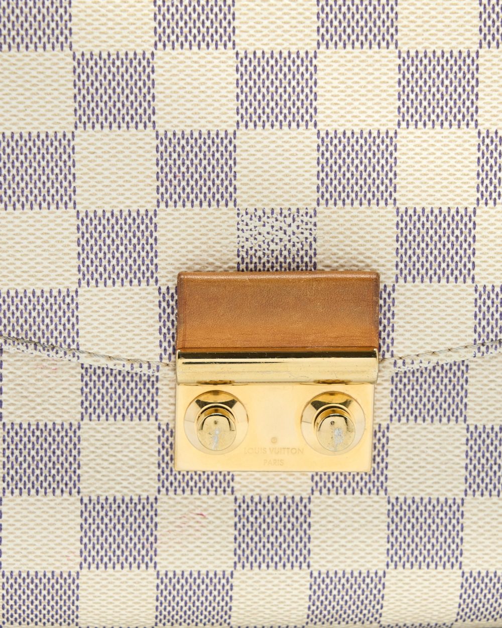 AAA Replica Louis Vuitton LV CROISETTE BAG DAMIER AZUR CANVAS GHW