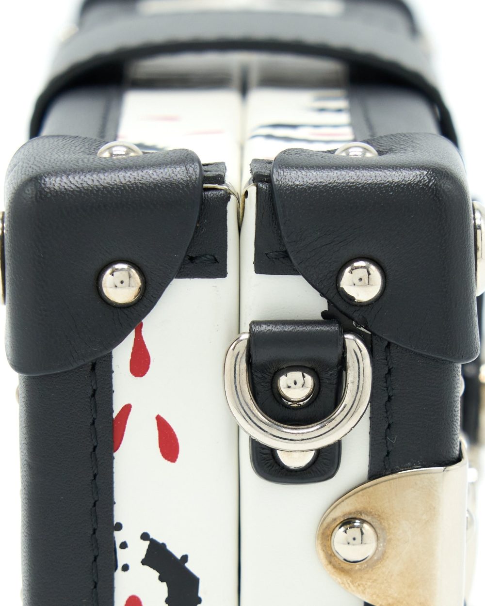 AAA Replica Louis Vuitton LV PETIT MALLET LIMITED EDITION BLACK / WHITE SHW