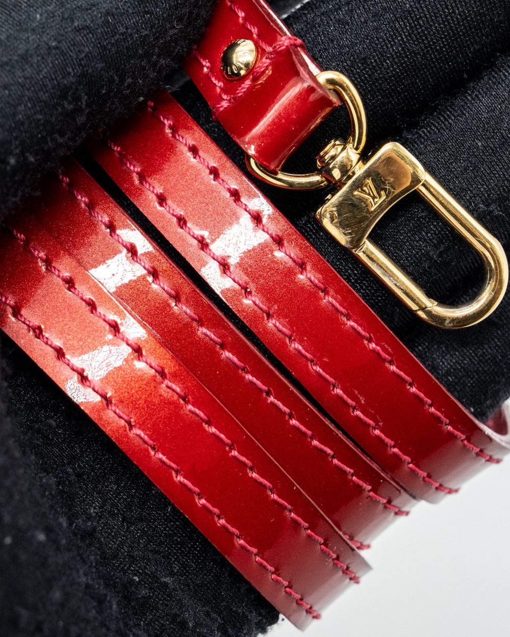 AAA Replica Louis Vuitton LV ALMA BB PATENT RED GHW
