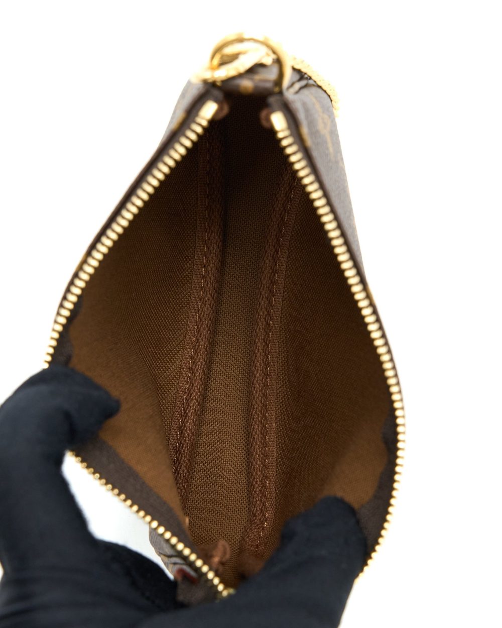 AAA Replica Louis Vuitton LV MINI POCHETTE MONOGRAM CANVAS GHW