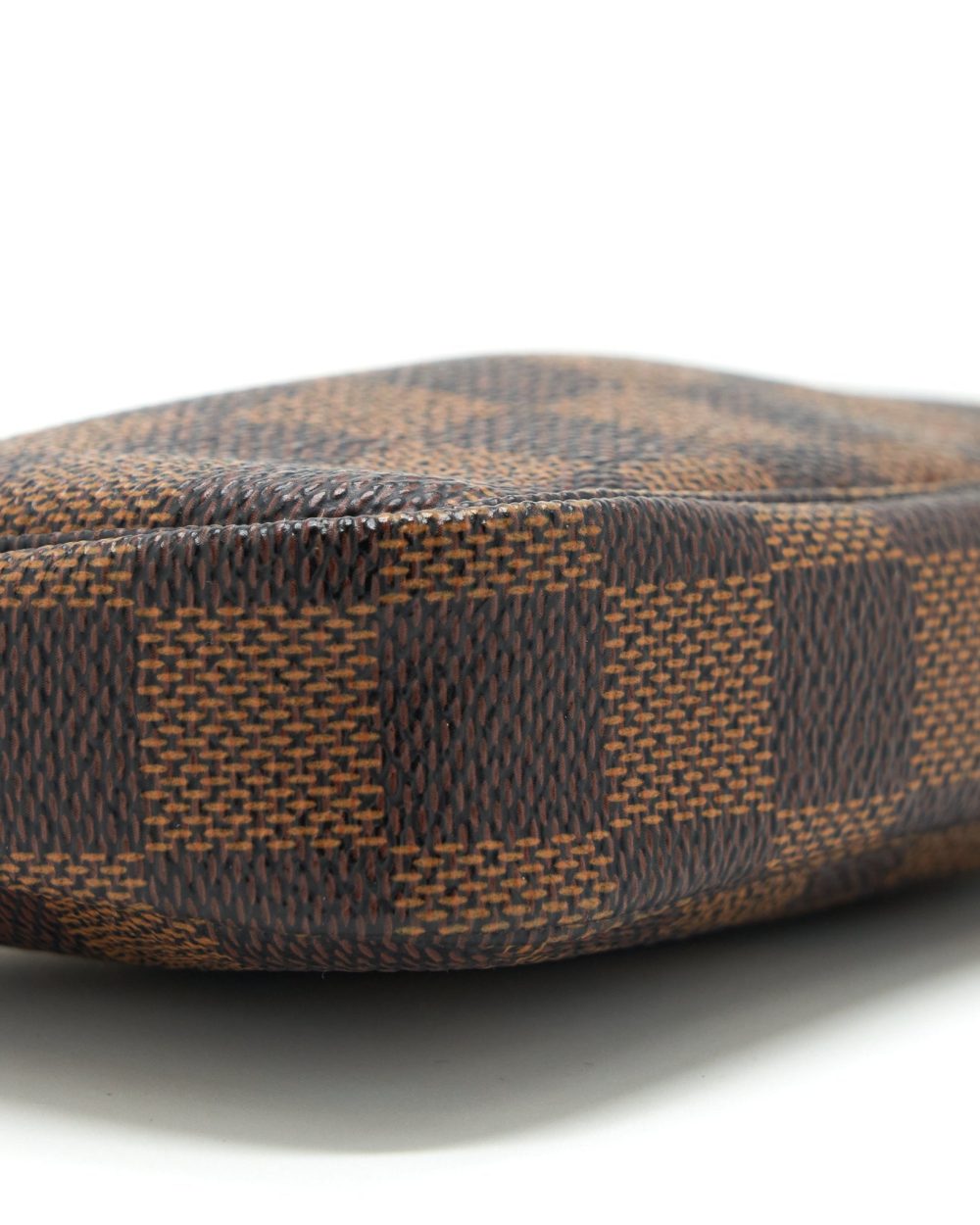 AAA Replica Louis Vuitton LV MINI POCHETTE ACCESSORIES DAMIER EBENE CANVAS GHW