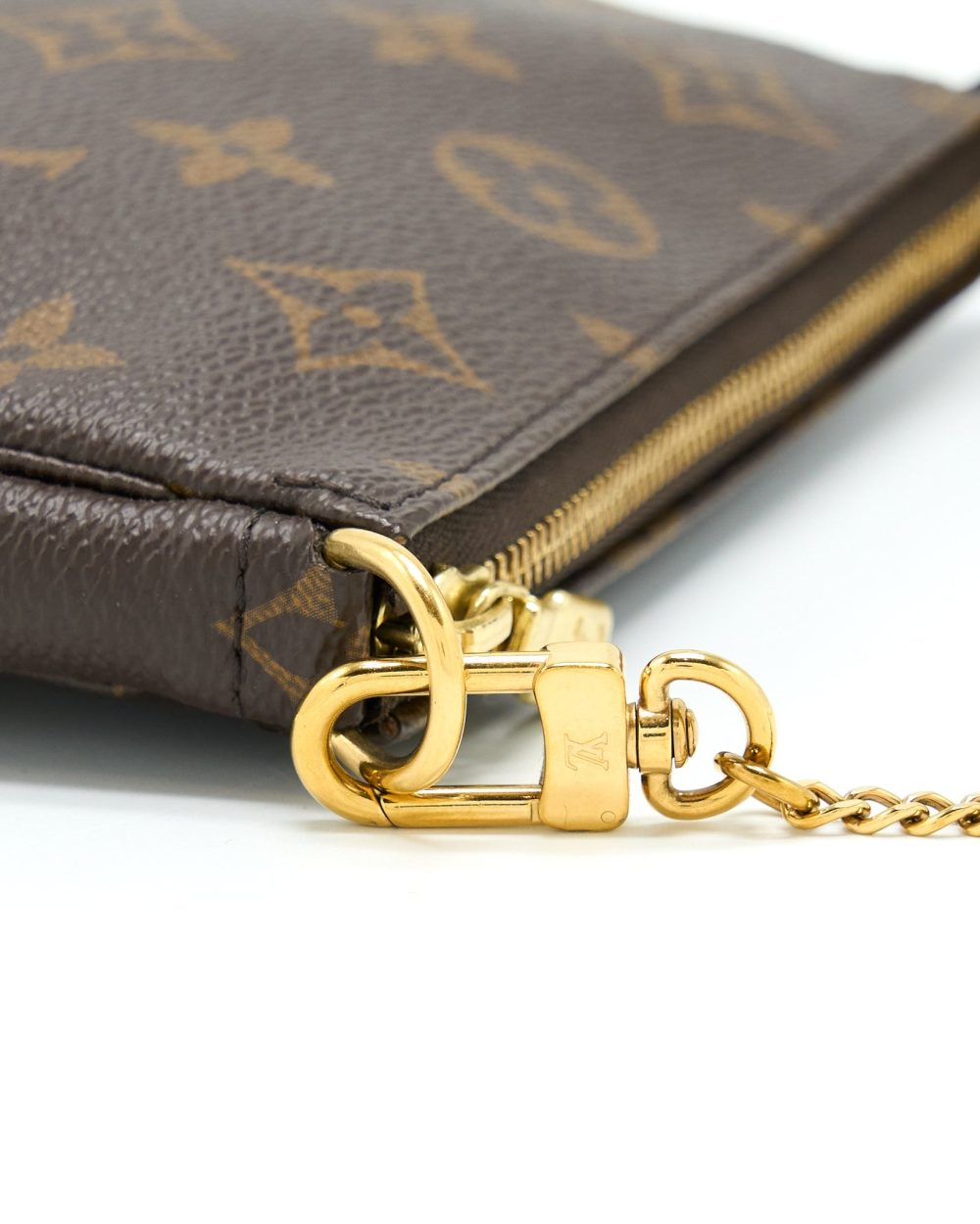 AAA Replica Louis Vuitton LV MINI POCHETTE ACCESSORIES MONOGRAM CANVAS GHW