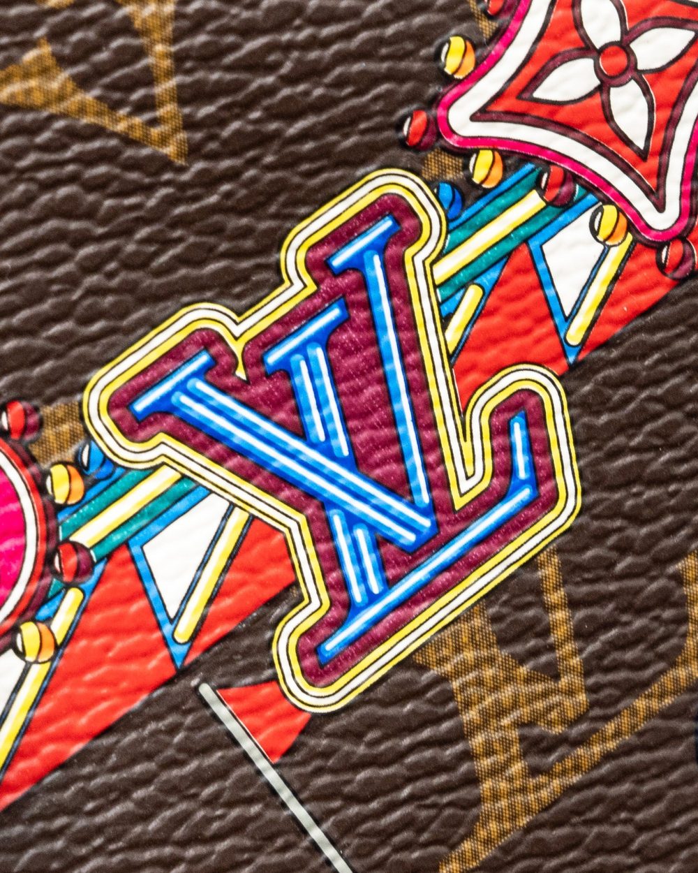 AAA Replica Louis Vuitton LV ROUND COIN POUCH VIVIENNE BUMPER CAR MONOGRAM CANVAS MULTICOLOUR GHW