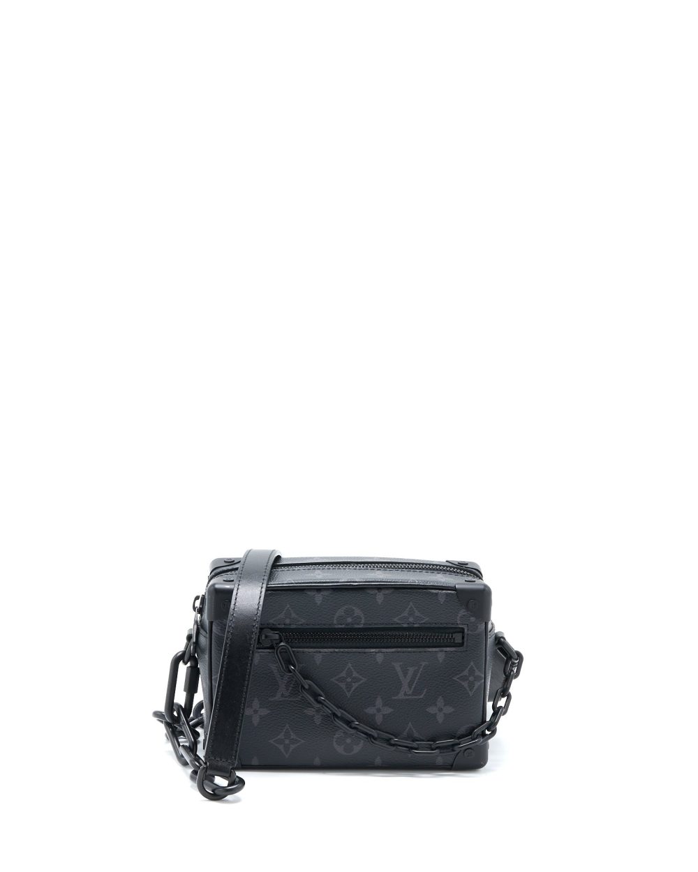AAA Replica Louis Vuitton LV MINI SOFT TRUNK MONOGRAM ECLIPSE CANVAS BLACK HARDWARE