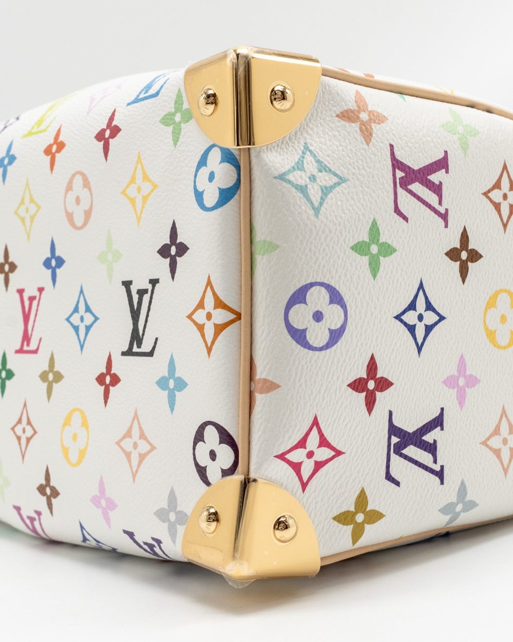 AAA Replica Louis Vuitton LV X TAKASHI MURAKAMI SPEEDY BANDOULIÈRE 25 MONOGRAM CANVAS WHITE/ MULTICOLOUR GHW