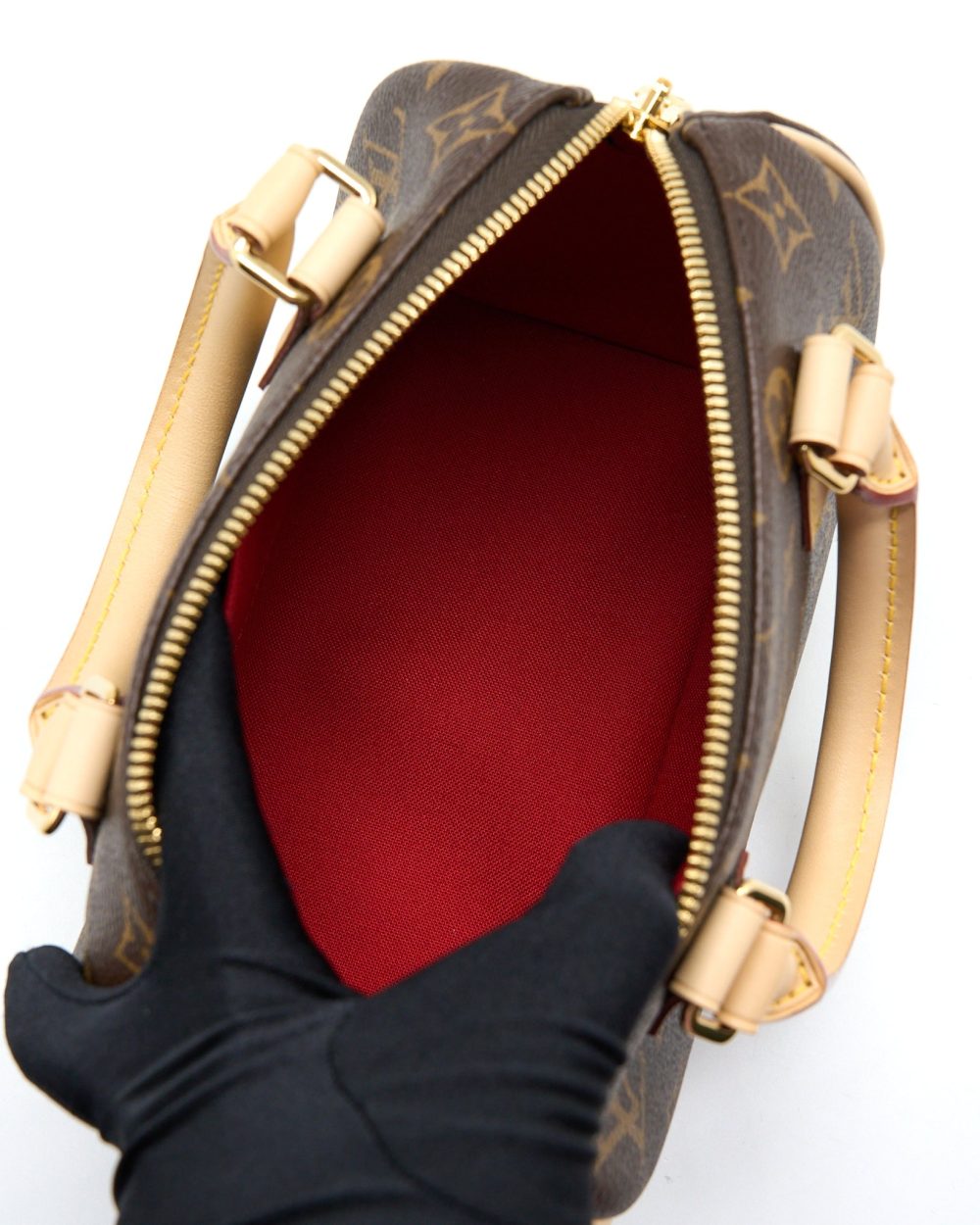 AAA Replica Louis Vuitton LV SPEEDY BANDOULIERE 20 MONOGRAM CANVAS/BLACK MULTICOLOUR STRAP