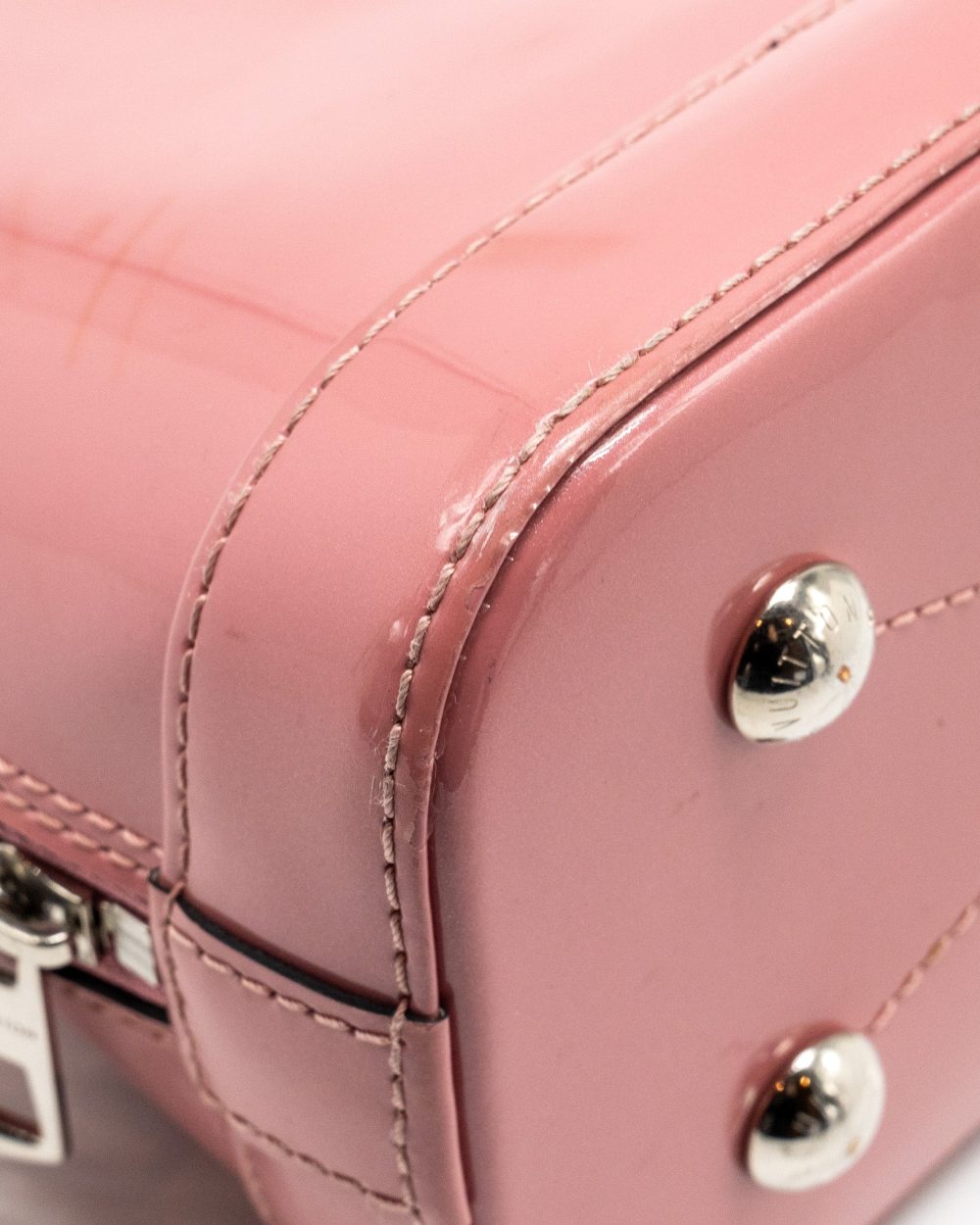AAA Replica Louis Vuitton LV ALMA BB VERNIS PATENT ROSE BLUSH SHW