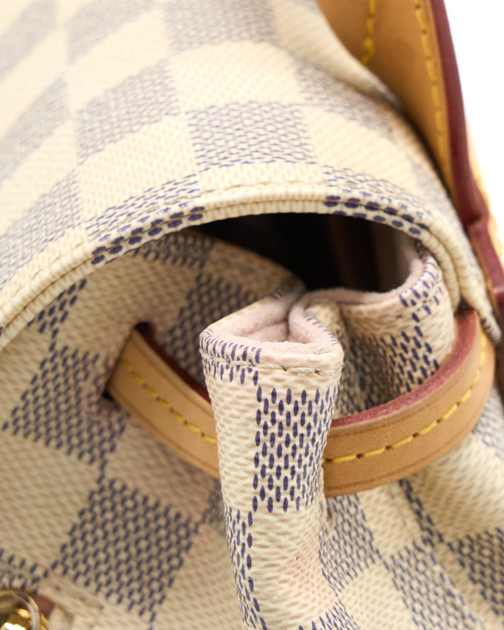 AAA Replica Louis Vuitton LV SPERONE BB BACKPACK DAMIER AZUR GHW