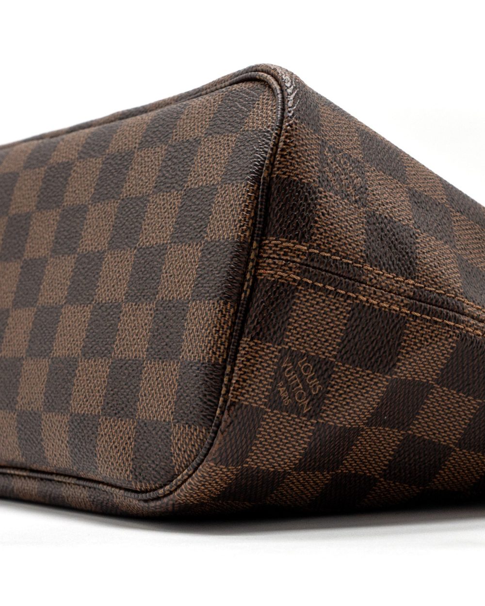AAA Replica Louis Vuitton LV NEVERFULL PM DAMIER EBENE CANVAS GHW (NEW VERSION)