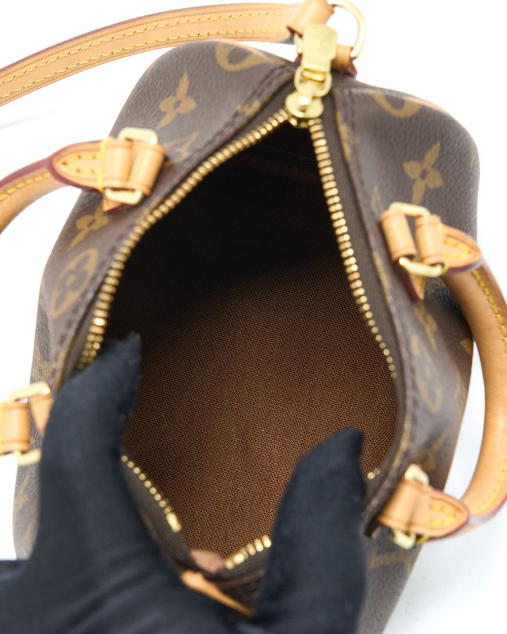 AAA Replica Louis Vuitton LV NANO SPEEDY MONOGRAM CANVAS GHW (OLD VERSION)