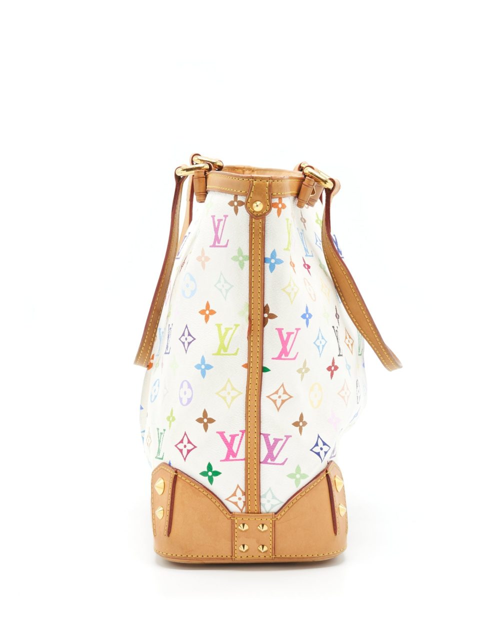 AAA Replica Louis Vuitton LV TOTE BAG WHITE MONOGRAM MULTICOLOUR GHW