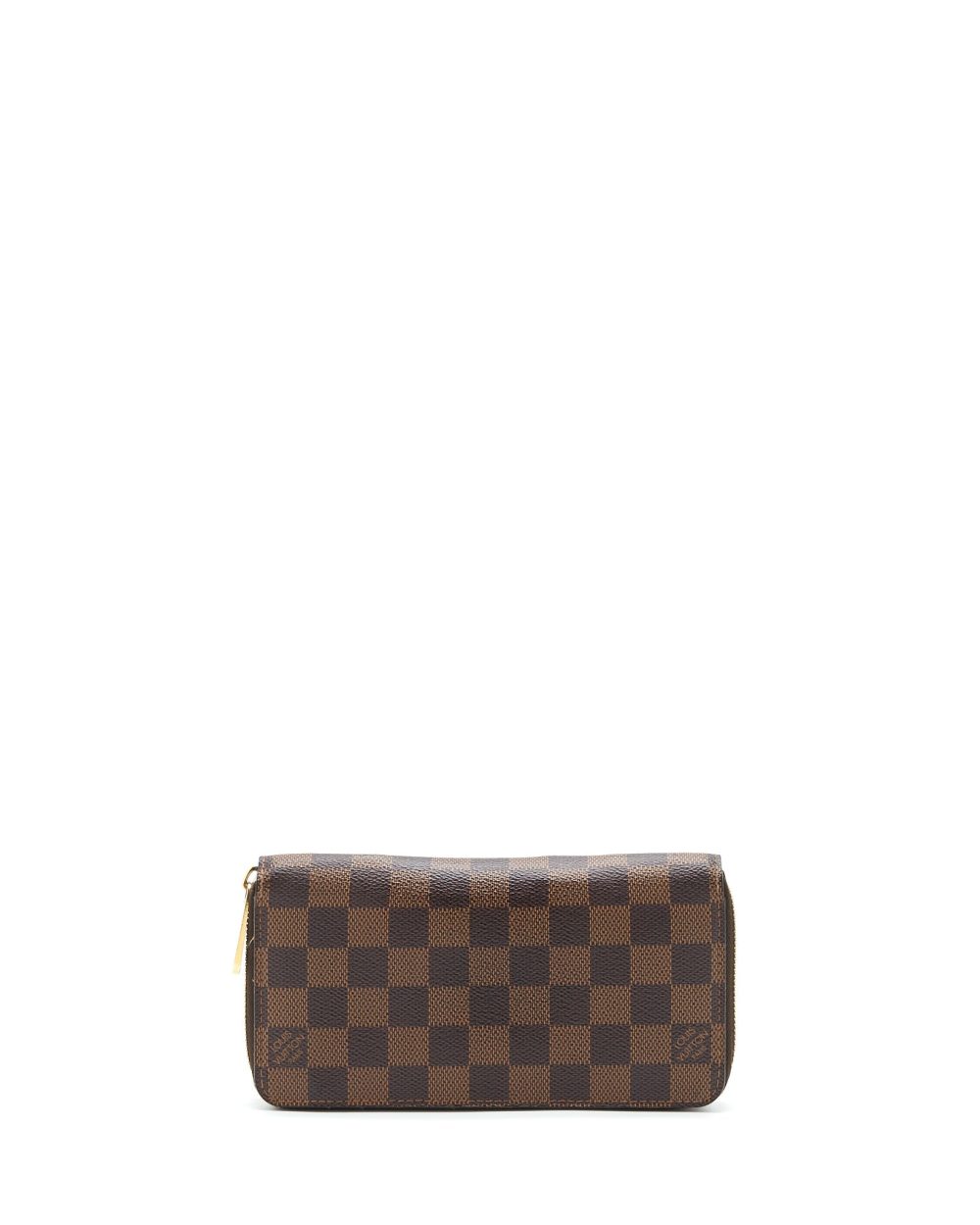 AAA Replica Louis Vuitton LV ZIPPER LONG WALLET DAMIER EBENE GHW