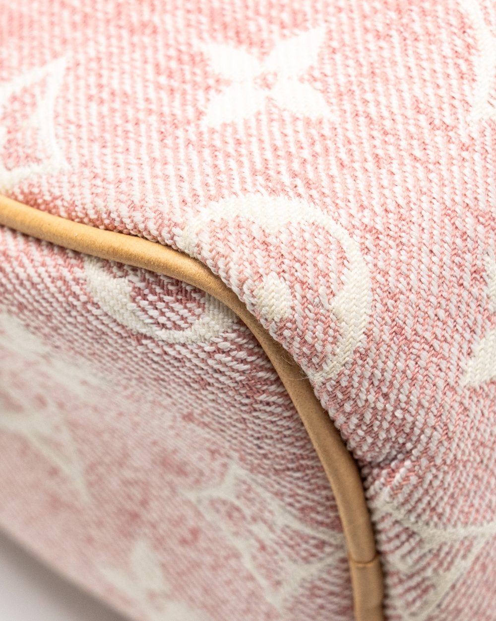 AAA Replica Louis Vuitton LV NANO SPEEDY MONOGRAM JACQUARD DENIM PINK GHW