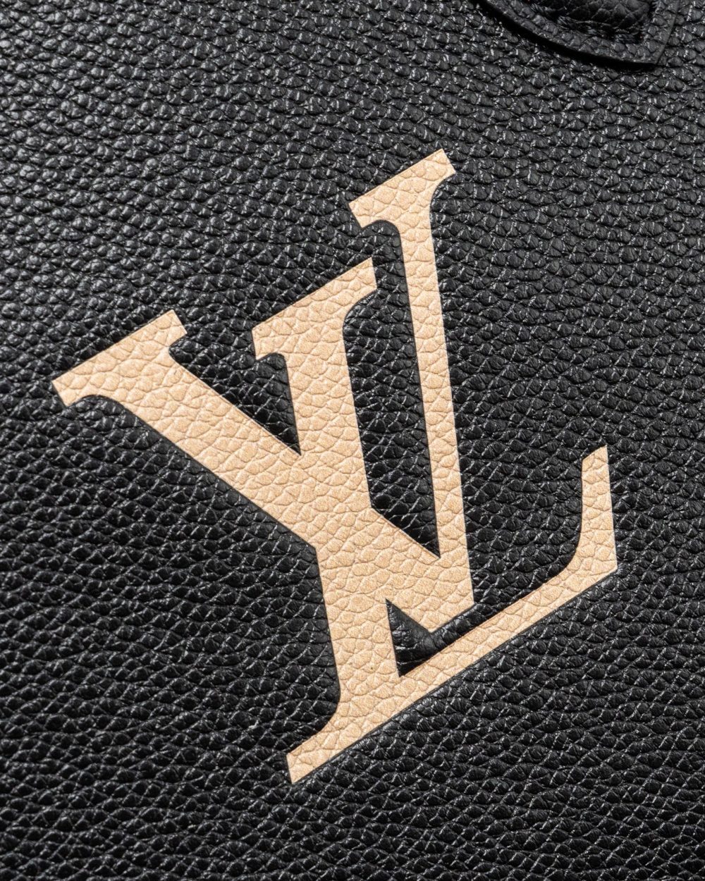 AAA Replica Louis Vuitton LV ONTHEGO PM BICOLOUR MONOGRAM EMPREINTE BLACK/BEIGE GHW
