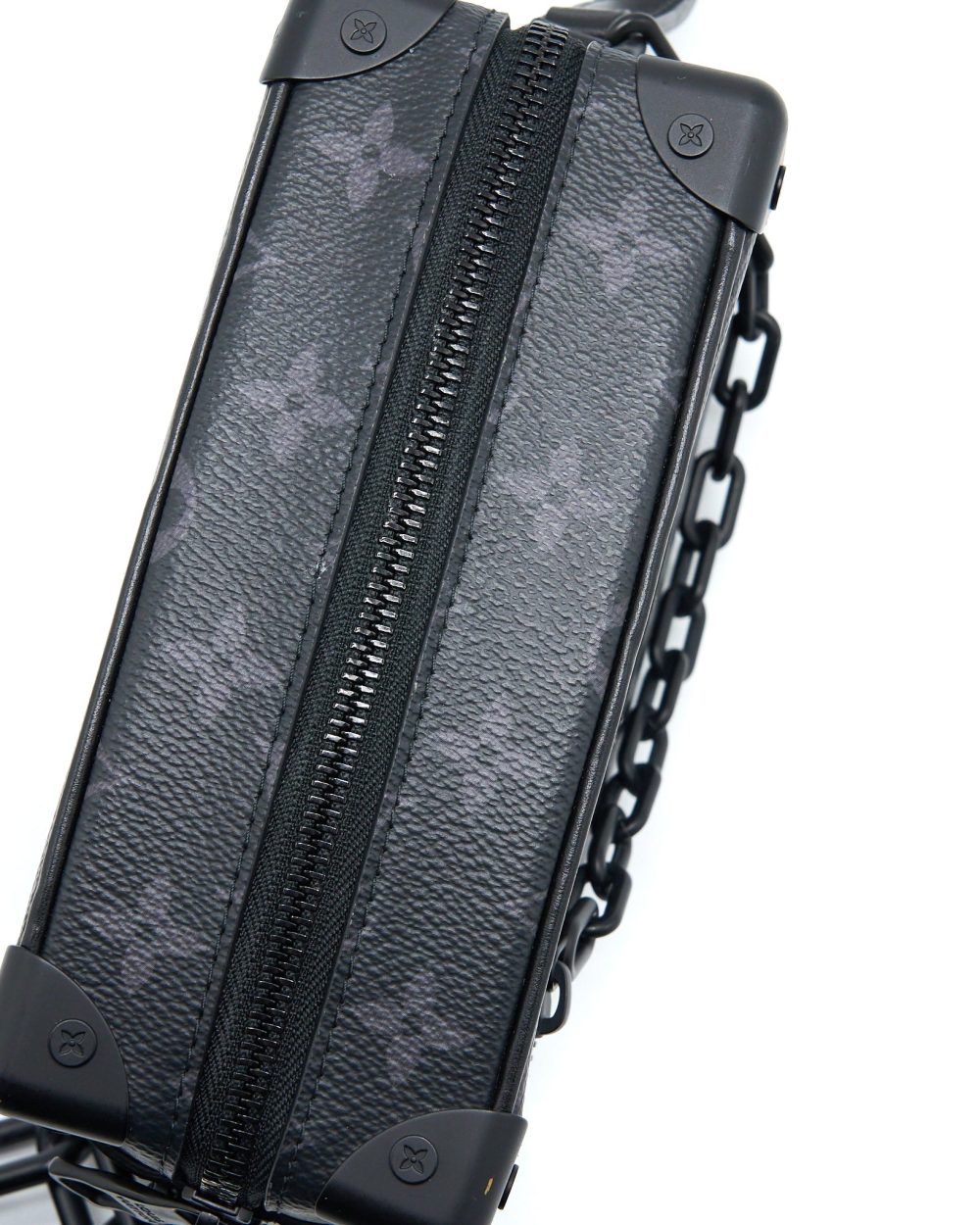 AAA Replica Louis Vuitton LV MINI SOFT TRUNK MONOGRAM ECLIPSE CANVAS BLACK HARDWARE