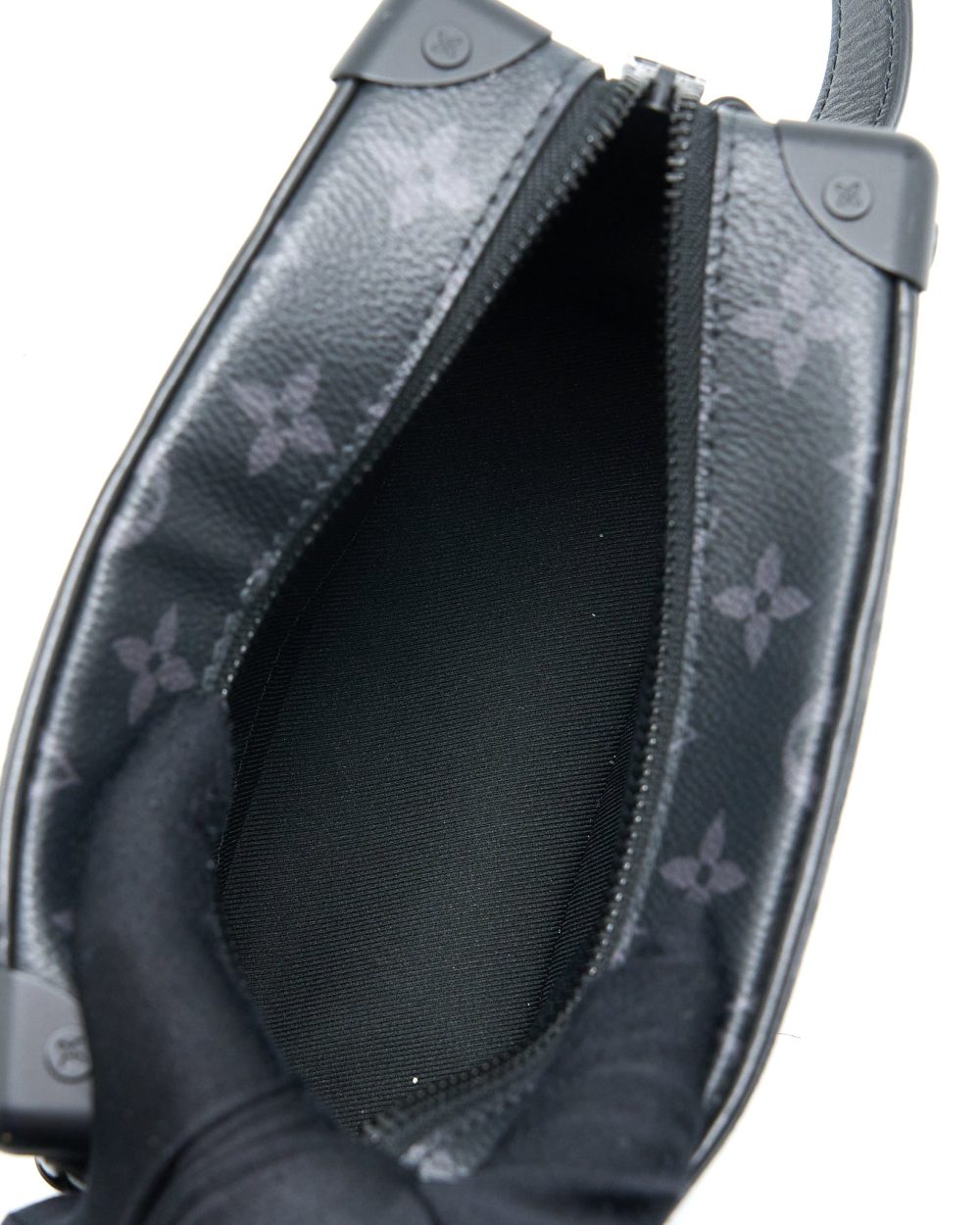 AAA Replica Louis Vuitton LV MINI SOFT TRUNK MONOGRAM ECLIPSE CANVAS BLACK HARDWARE