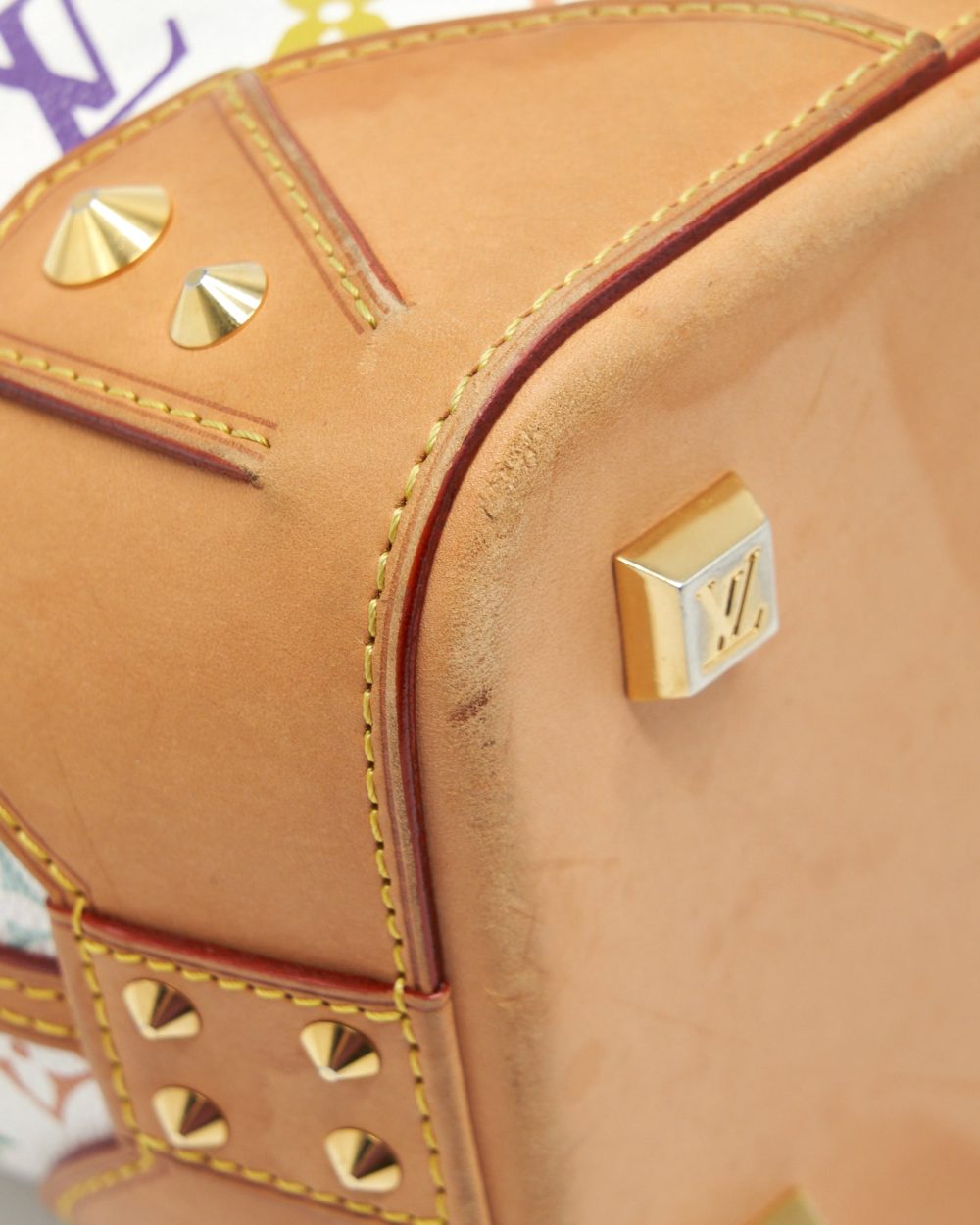 AAA Replica Louis Vuitton LV TOTE BAG WHITE MONOGRAM MULTICOLOUR GHW