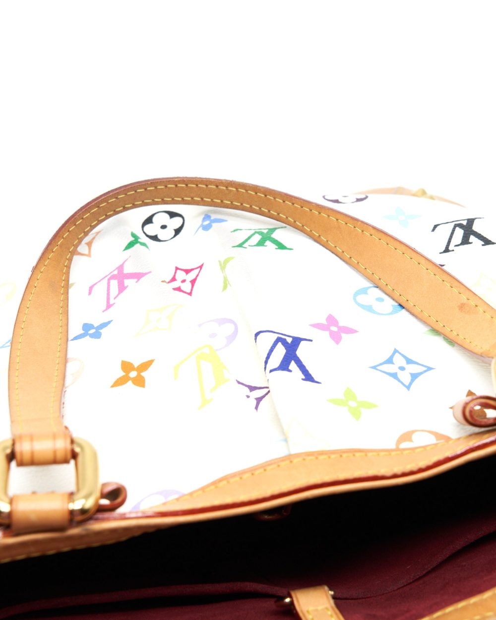 AAA Replica Louis Vuitton LV TOTE BAG WHITE MONOGRAM MULTICOLOUR GHW