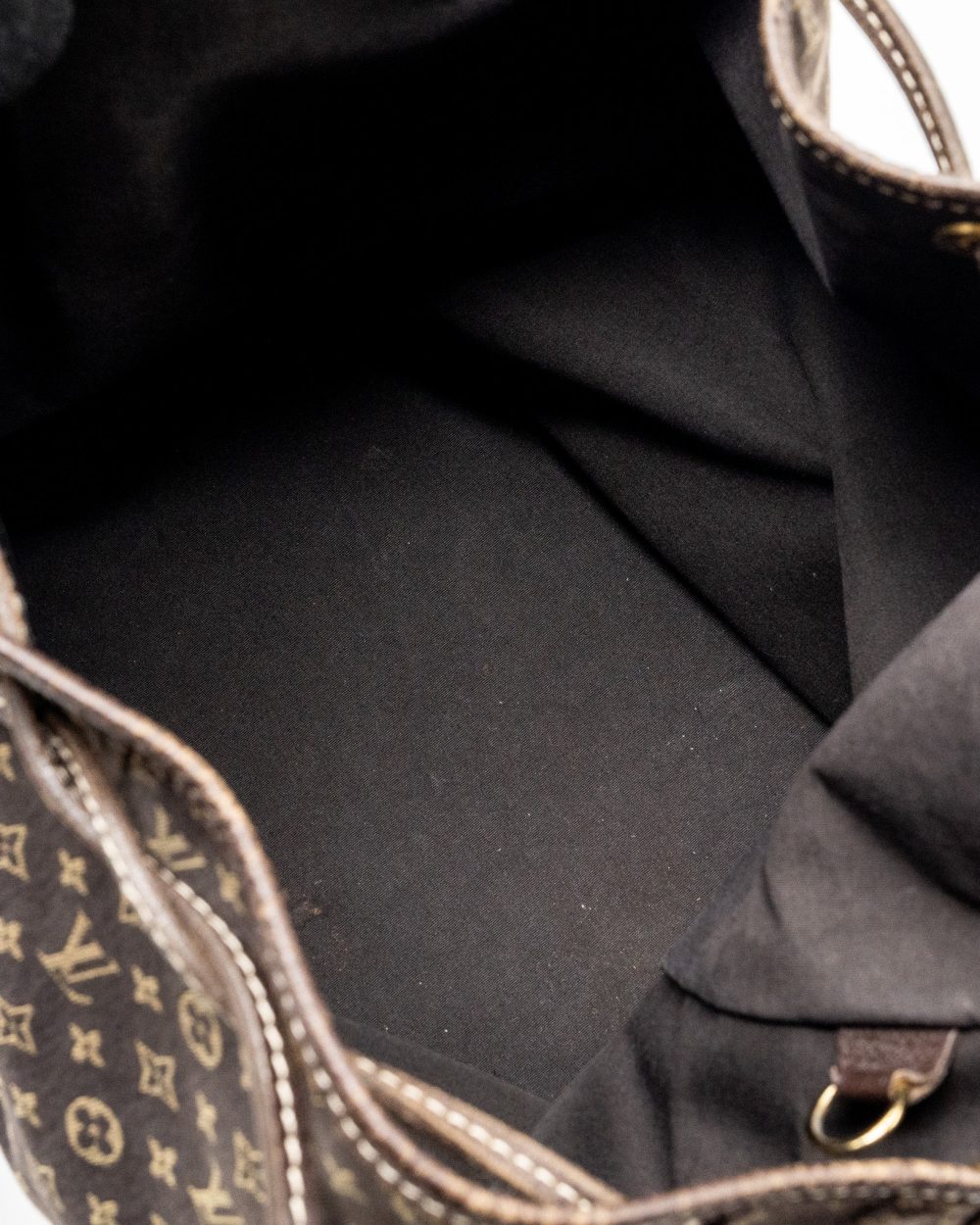 AAA Replica Louis Vuitton LV LIN NOE BAG FABRIC/LEATHER EBENE GHW