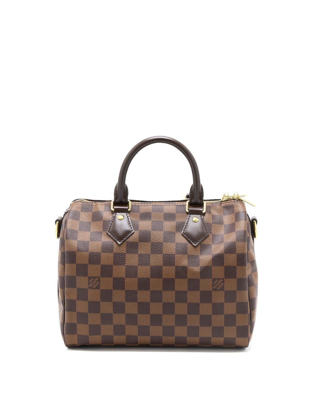 AAA Replica Louis Vuitton LV SPEEDY BANDOULIERE 25 DAMIER EBENE CANVAS GHW