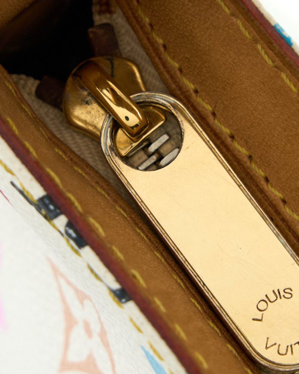 AAA Replica Louis Vuitton LV VINTAGE ELIZA SHOULDER BAG WHITE/MULTICOLOUR GHW