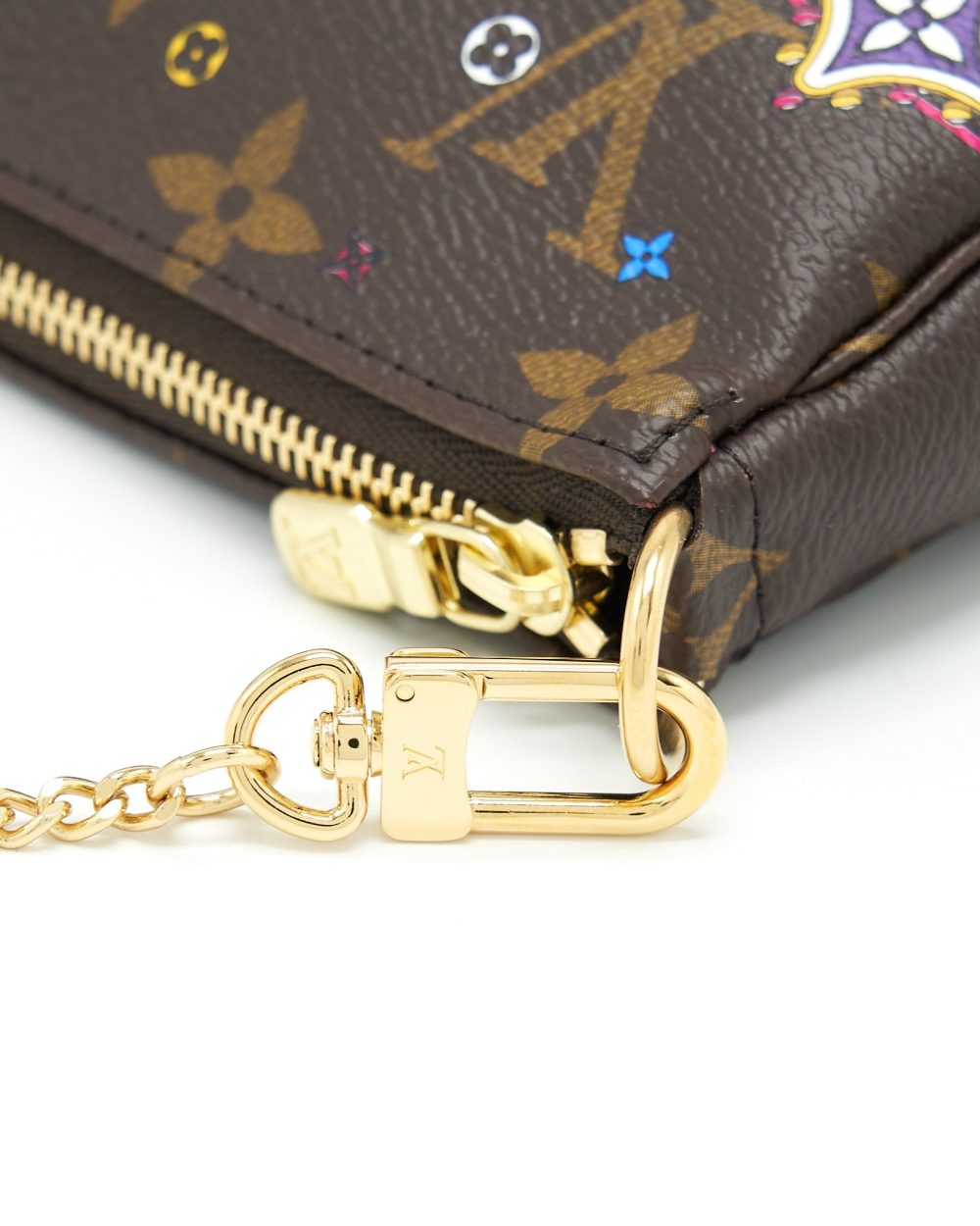 AAA Replica Louis Vuitton LV MINI POCHETTE ACCESSORIES LIMITED EDITION MONOGRAM CANVAS GHW