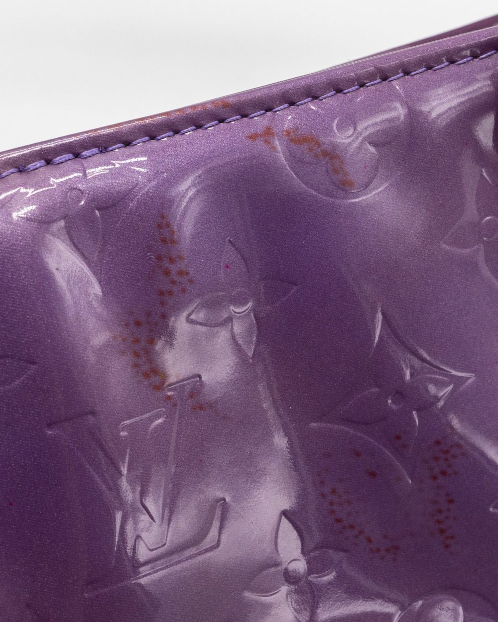 AAA Replica Louis Vuitton LV VINTAGE HOUSTON BAG PATENT PURPLE GHW