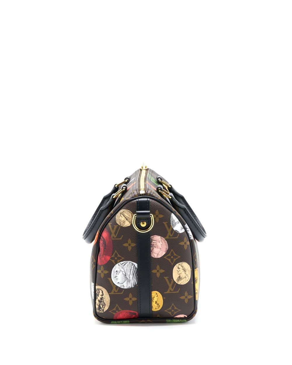 AAA Replica Louis Vuitton LV X FORNASETTI SPEEDY BANDOULIERE 25 MULTICOLOUR MONOGNRAM CANVAS GHW (NEW VERSION)