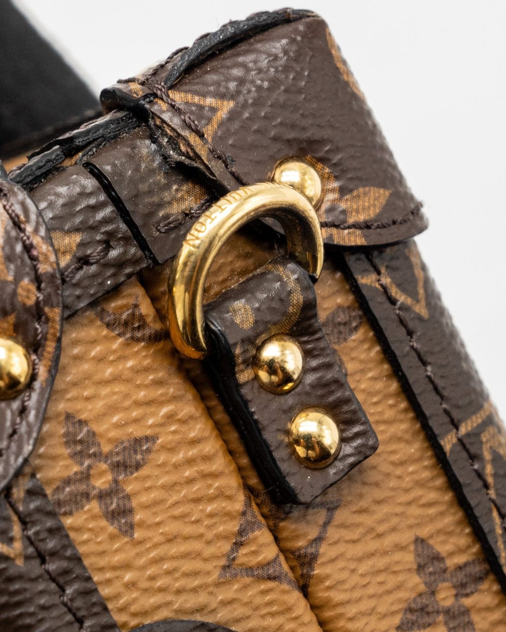 AAA Replica Louis Vuitton LV PETITE MALLE MONOGRAM REVERSE CANVAS GHW
